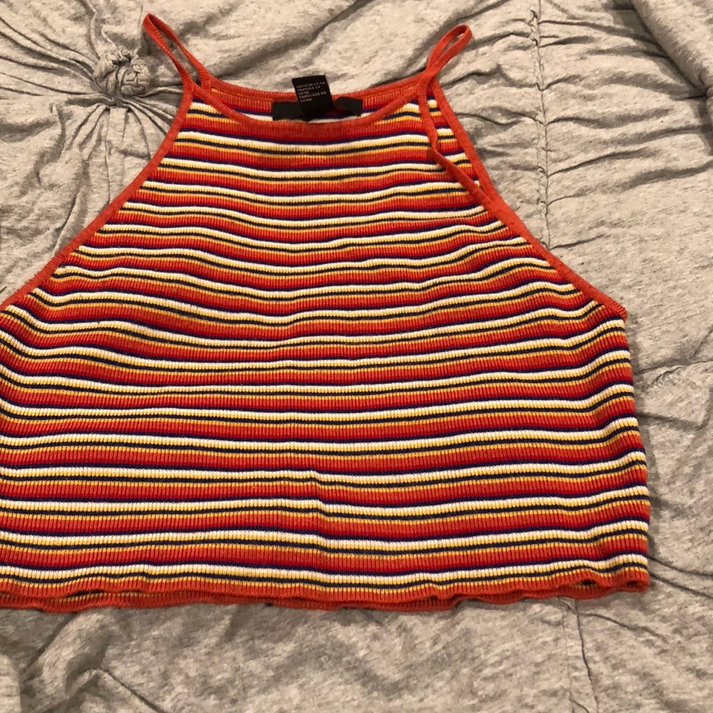 Striped crop top